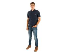 Fred Perry Slim Fit Plain Polo M6000 (FR/ES, Letras, S, Regular, Regular, Azul Z65)