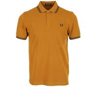Fred Perry Slim Fit Twin Tipped Polo M3600 (FR/ES, Letras, L, Regular, Regular, Marron)