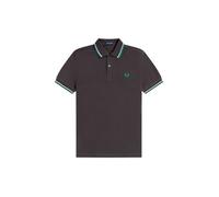 Fred Perry Slim Fit Twin Tipped Polo M3600 (FR/ES, Letras, M, Regular, Regular, Gris)