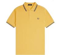 Fred Perry Slim Fit Twin Tipped Polo M3600 (FR/ES, Letras, XL, Regular, Regular, Amarillo)