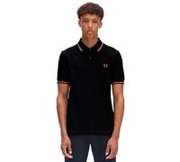 Fred Perry Slim Fit Twin Tipped Polo M3600 (FR/ES, Letras, XL, Regular, Regular, Negro)
