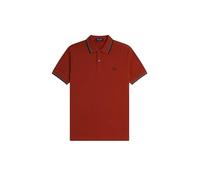 Fred Perry Slim Fit Twin Tipped Polo M3600 (FR/ES, Letras, XL, Regular, Regular, Rojo)