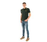 Fred Perry Slim Fit Twin Tipped Polo M3600 (FR/ES, Letras, XL, Regular, Regular, Verde)