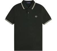 Fred Perry Slim Fit Twin Tipped Polo M3600 (FR/ES, Letras, XXL, Regular, Regular, Verde)