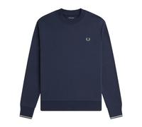 Fred Perry- Sudadera clásica de algodón con bordado de laurel- Sweatshirts & Hoodies- Hombre- Azul- S- Sudadera clásica de algodón con bordado de laurel
