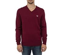 Fred Perry Suéter clásico con cuello en V para - rojo - XX-Large