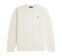 Fred Perry - Suéter de Lana Trenzada - Knitwear - Mujer - Beige - L -