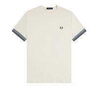 Fred Perry- T-Shirts- Tops- Hombre- Beige- S- T-Shirts