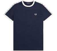 Fred Perry Taped Ringer T-Shirt Carbon Blue (M)