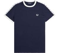 Fred Perry Taped Ringer T-Shirt Carbon Blue (XXL)