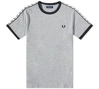 Fred Perry Taped Ringer T-Shirt Steel Marl (M)