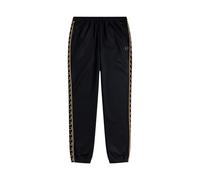 Fred Perry Taped Track Pant (FR/ES, Letras, L, Regular, Regular, Negro 90A)