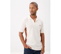 Fred Perry TEXTURED PANEL POLO SHIRT M Blanco