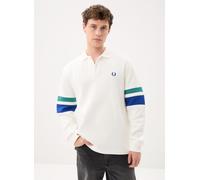 Fred Perry Tipped Sleeve Collared Sweat XXL Blanco