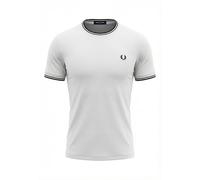Fred Perry Twin Tipped 100 - Camiseta blanca, blanco, XL
