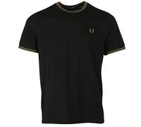 Fred Perry Twin Tipped, Camiseta, Black Shaded Stone, M