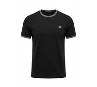 Fred Perry Twin Tipped - Camiseta para hombre, Navy Seagrass, M