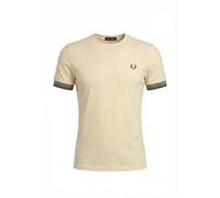 Fred Perry Twin Tipped Cuff - Camiseta para hombre, crudo con rayas, L