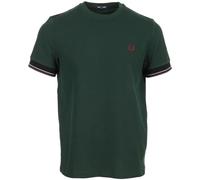 Fred Perry Twin Tipped Cuff, Camiseta para hombre, Grassroots, L