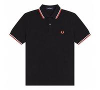 Fred Perry Twin Tipped Polo Shirt Black/Dusky Blue/Strawberry Cream