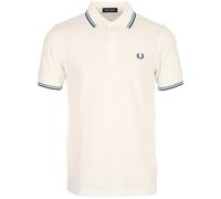 Fred Perry Twin Tipped Shirt, Polo para hombre, Snow White Intense Mint Eclipse Soho, XXL