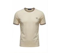 Fred Perry Twin Tipped T-Shirt, Camiseta para hombre, crudo Oxblood Green, M