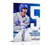 Freddie Freeman - Pósteres impermeables para pared, impresión en casa, a prueba de humedad, fácil de instalar y resistente a la decoloración, estilo marco, 40 x 60 cm