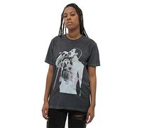Freddie Mercury Camiseta Glow Stance Nuevo Oficial Unisex Negro Mineral Wash, Negro , S