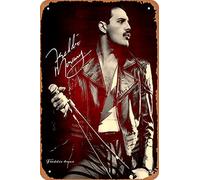 Freddie Mercury - Placa de metal (20,3 x 30,5 cm), diseño de cantante