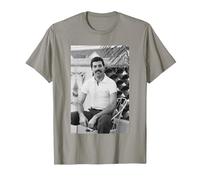 Freddie Mercury Queen en NOLA Antes de la Gira de Juegos 1981 Camiseta, Hombre, Pizarra, L