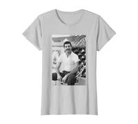 Freddie Mercury Queen en NOLA Antes de la Gira de Juegos 1981 Camiseta, Mujer, Plata, XXL