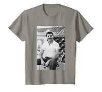 Freddie Mercury Queen en NOLA Antes de la Gira de Juegos 1981 Camiseta, Niños, Pizarra, 10 años