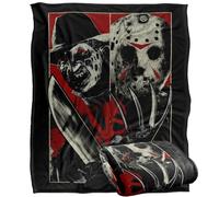 Freddy Vs Jason Vs Manta súper suave con tacto sedoso - 152 x 127 cm