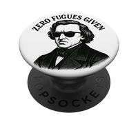 Frederic Chopin Zero Fugues Given, Música Clásica Divertida PopSockets PopGrip Adhesivo