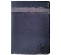 Frederic Johns - Cartera grande para hombre, piel auténtica, protección RFID, gran formato, elegante y duradero, idea de regalo, azul, Taille unique, Clásico