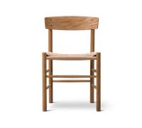 Fredericia Furniture Silla J39 Roble aceitado - trenzado natural
