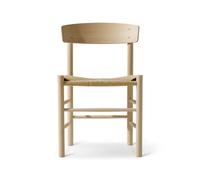 Fredericia Furniture Silla J39 Roble encerado - trenzado natural
