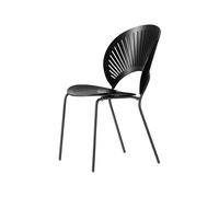 Fredericia Furniture Silla Trinidad 3398 Fresno teñido negro - patas negras