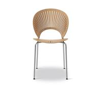 Fredericia Furniture Silla Trinidad 3398 Roble aceitado - acero inoxidable cepillado