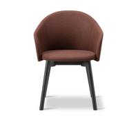 Fredericia Furniture Sillón Gomo Armchair con base de madera Blazer CUZ4D Dunalk-roble lacado en negro