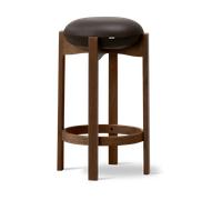 Fredericia Furniture Taburete alto Pioneer Primo 86-1 - roble teñido ahumado lacado