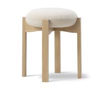 Fredericia Furniture Taburete bajo Pioneer Hallingdal 200 - roble lacado