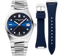 Frederique Constant Reloj analógico de Cuarzo para Mujer con Correa de Acero Inoxidable FC-240ND2NH26B, Plata