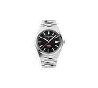 Frederique Constant Reloj Suizo automático Highlife COSC de Acero Inoxidable en Tono Plateado con Pulsera y Correa Adicional de Cuero Nobuck Negro, Estilo: FC-303BBG3NH6B