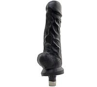 Fredorch Consoladores de puerto 3XLR para pistola de empuje automática de máquina sexual, juguetes sexuales para adultos, impermeable, consolador realista 3D, máquina masajeadora (CXKJC52BK)