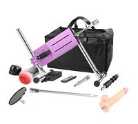 Fredorch Control remoto con accesorios Función de choque silencioso Máquina sexual Masturbación Juguete sexual para adultos para hombres, mujeres y parejas (Púrpura)