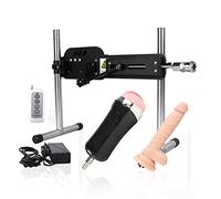 Fredorch Máquina sexual automática, control remoto función de descarga silenciosa máquina de amor con consolador Vac-U-Lock para mujeres hombres y parejas