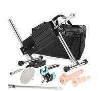 Fredorch Máquina sexual portátil con accesorios Función de choque silencioso Control remoto Juguete sexual erótico Trae el orgasmo de la vagina (Negro)