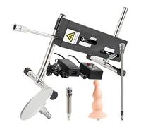 Fredorch New Sex Machine con accesorios, Strong Quiet Automatic 120w Love Machine Adapter Adult Sex Toy para hombres, mujeres y parejas (Negro1)