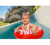 Freds Swimtrainer, Flotador de Aprendizaje para Bebés y Niños, Rojo, Diseño Clásico